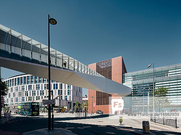 Paradise street interchange at Liverpool One shopping centre Liverpool UK