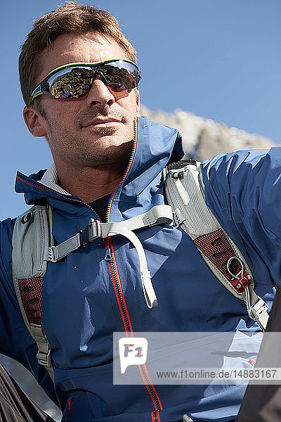 Porträt eines Bergsteigers