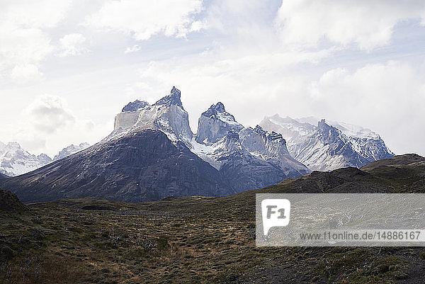 Chile  Patagonia  Landscape of Torres del Paine National Park