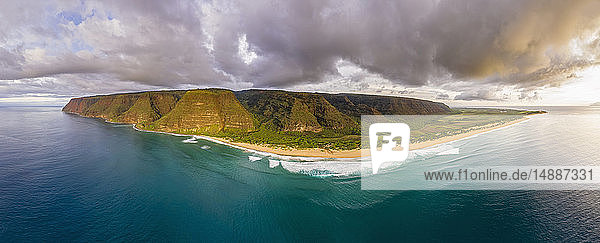 USA  Hawaii  Kauai  Polihale State Park  Polihale Beach  Aerial View