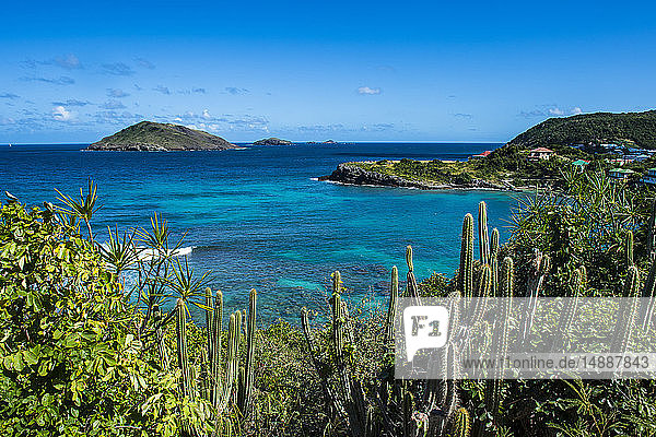 Karibik  Kleine Antillen  St. Barthelemy  Blick auf das Karibische Meer