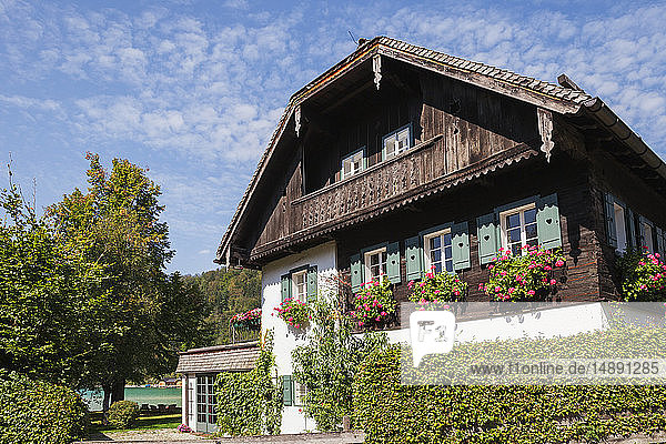 Österreich  Alpen  Salzburg  Salzkammergut  Salzburger Land  Wolfgangsee  Strobl  typisches Haus
