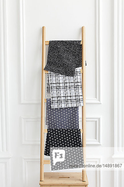 Fabric on rack