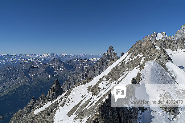 Berge des Mont Blanc-Massivs  Frankreich