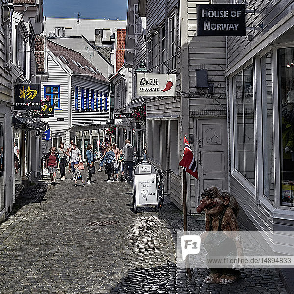 'Europe Norway Rogaland county; Stavanger city; Statue of Troll'