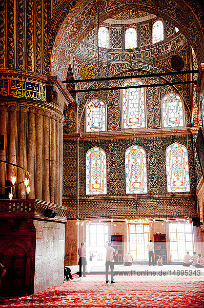 Asien  Türkei  Istanbul  Sultan Hamet Camii  Blaue Moschee