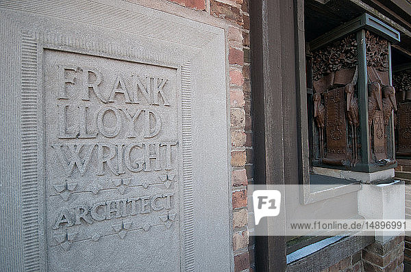 Amerika  Vereinigte Staaten  Illinois  Chicago  Oak Park Frank Lloyd Wright Haus und Atelier