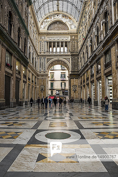 Galleria Umberto l  a public shopping gallery designed by Emanuele Rocco; Naples  Italy