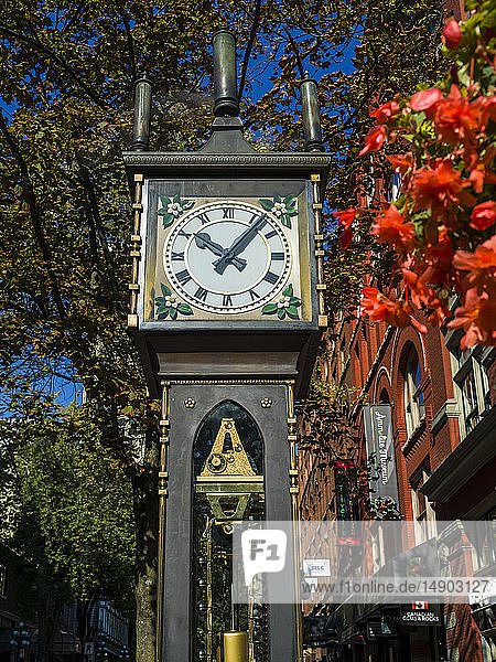 Gastown steam clock; Vancouver British Columbia Canada