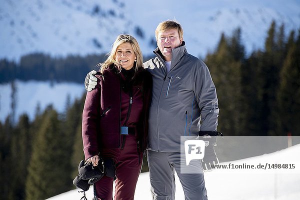 LECH - King Willem-Alexander and Queen Maxima take their daughters to Austria for annual ski holiday.