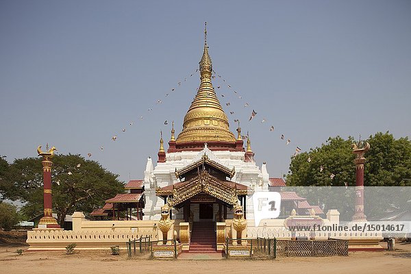 A temple in Old Bagan village  Mandalay region  Myanmar  Asia.