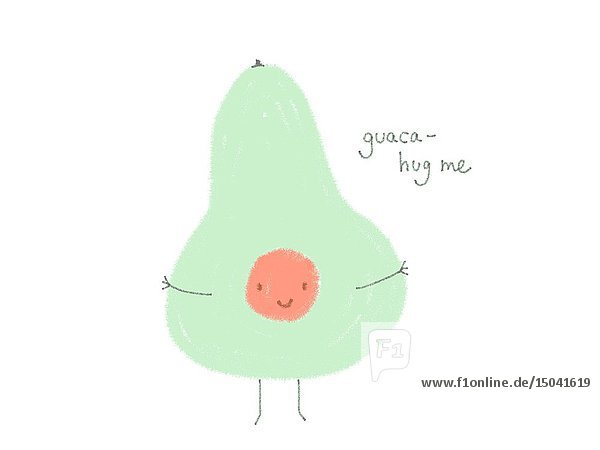 Avocado umarmt andere Gemüsesorten  Guaca Hug Me Animation