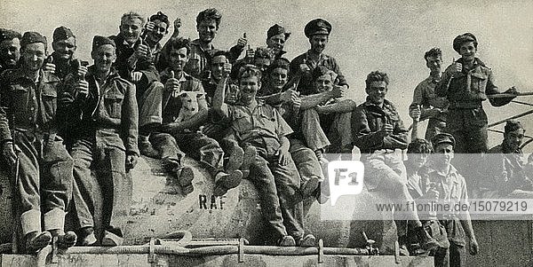 R.A.F. Ground Crews: Tripolitanien'  ca. 1942-1943  (1945). Schöpfer: Unbekannt.