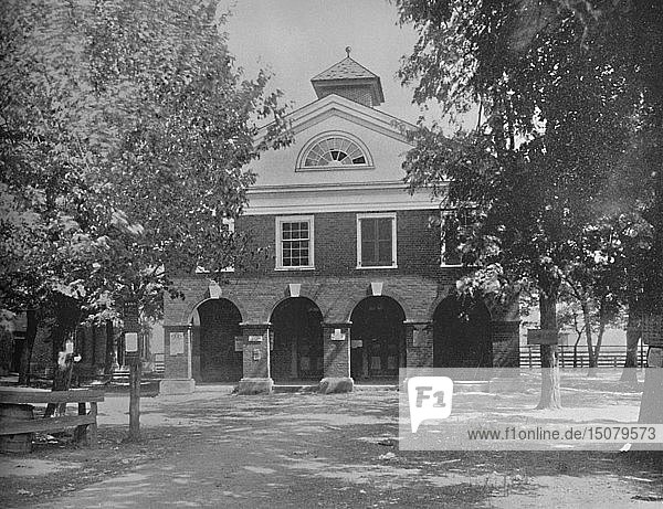 Altes Gerichtsgebäude  Bowling Green  Virginia   um 1897. Schöpfer: Unbekannt.