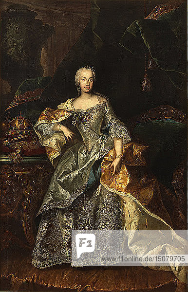 Maria Theresia als Königin von Ungarn  1740-1741. Schöpfer: Anonym.