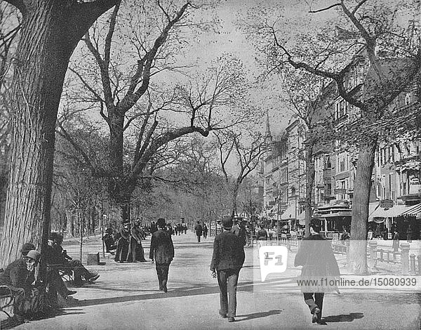 Tremont Street und The Common   Boston  um 1897. Schöpfer: Unbekannt.
