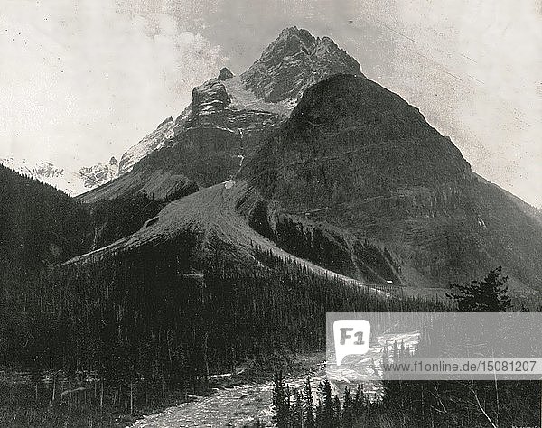 Die Rocky Mountains: Mount Stephen  Kanada  1895. Schöpfer: William Notman & Sohn.