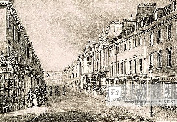 Milsom Street  c1883. Creator: R. Woodroffe (fl. 1835-1854).