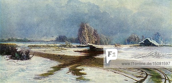 Das Tauwetter   1871  (1965). Schöpfer: Fyodor Vasil'yev.
