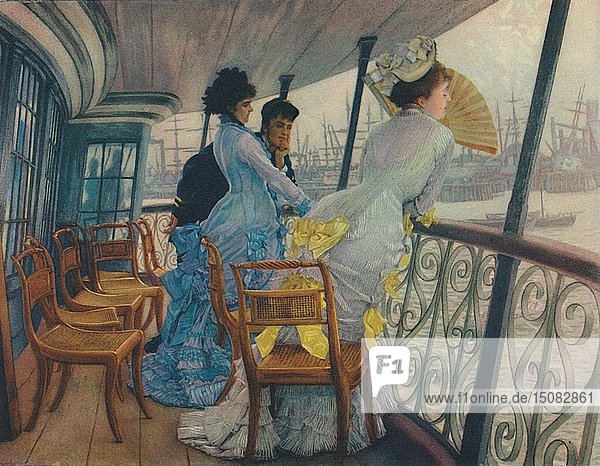 An Bord der H.M.S. Calcutta   ca. 1877  (1948). Schöpfer: James Tissot.