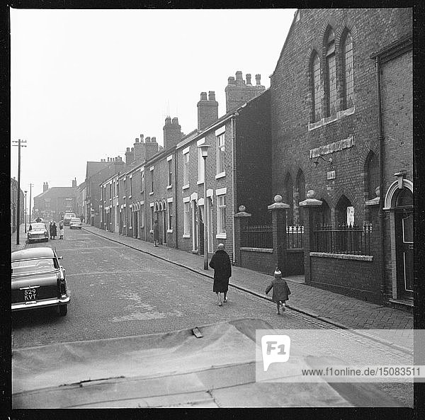 Bank Street  Tunstall  Stoke-on-Trent  1965-1968. Schöpfer: Eileen Deste.