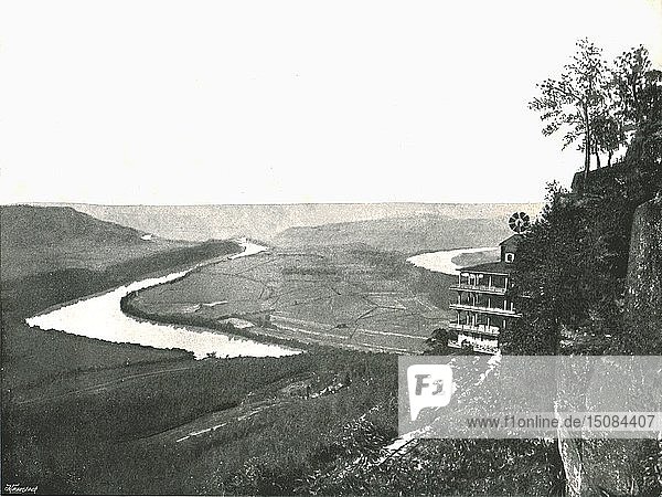 Lookout Mountain und Schlachtfeld  Chattanooga  USA  1895. Schöpfer: J.B. Linn und Unternehmen.