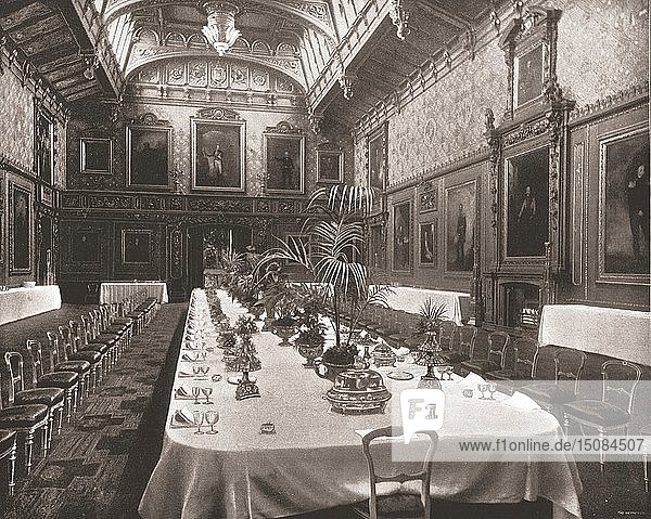 Die Waterloo-Kammer  Schloss Windsor  Berkshire  1894. Schöpfer: Unbekannt.