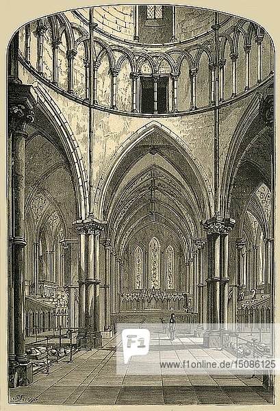 Das Innere der Tempelkirche  1870  (1897). Schöpfer: Unbekannt.