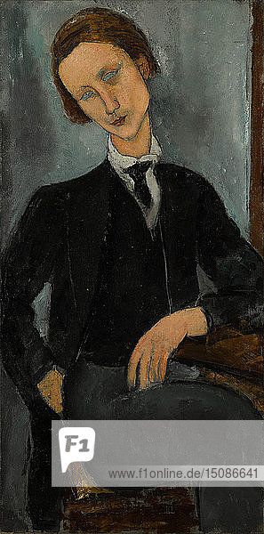 Porträt von Baranowski  1918. Schöpfer: Modigliani  Amedeo (1884-1920).