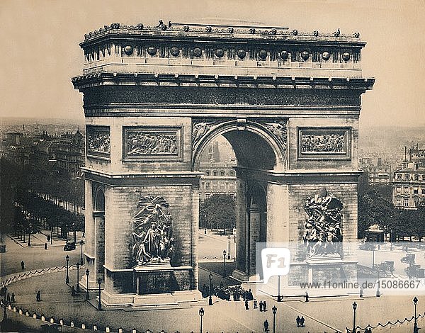 'Paris. - L'Arc De Triomphe. - LL  c1910. Creator: Unknown.