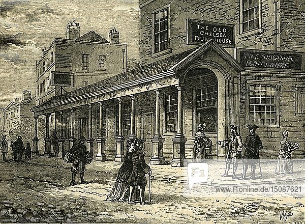 Das Chelsea Bun-House  1810  (um 1876). Schöpfer: Unbekannt.