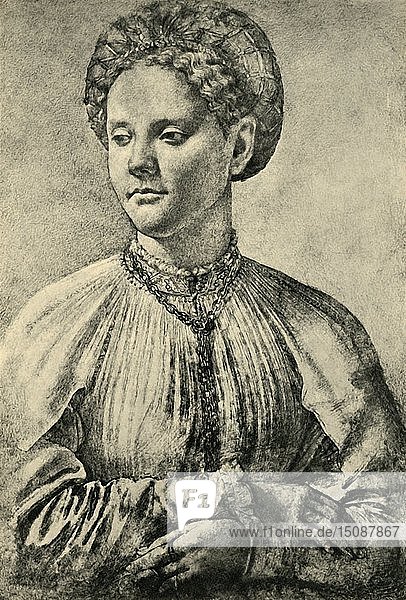 Porträt einer Frau  um 1515-1557  (1943). Schöpfer: Jacopo Pontormo.