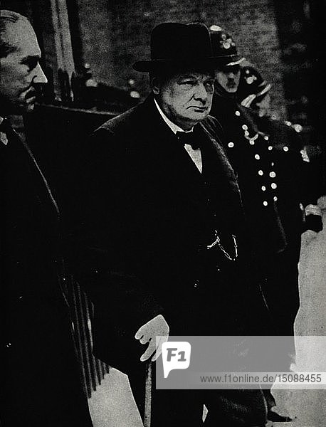 Churchill als Premierminister   um 1940  (1945). Schöpfer: Unbekannt.