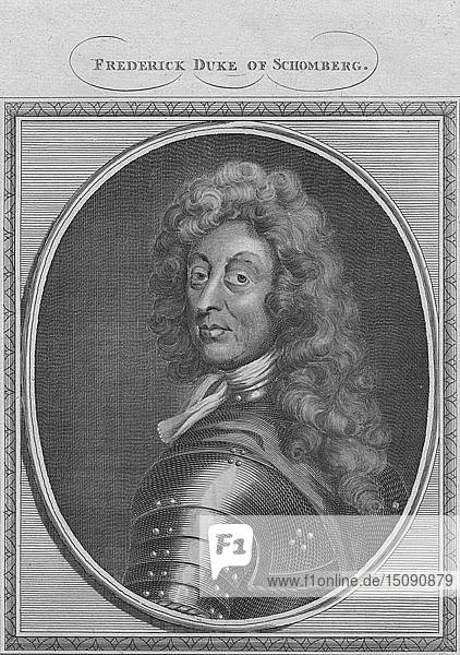 Friedrich Herzog von Schomberg   1785. Schöpfer: Unbekannt.