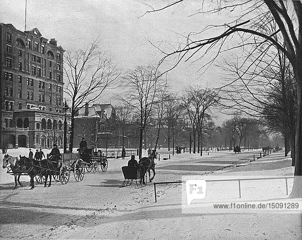 Euclid Avenue  Cleveland  Ohio  USA  um 1900. Schöpfer: Unbekannt.