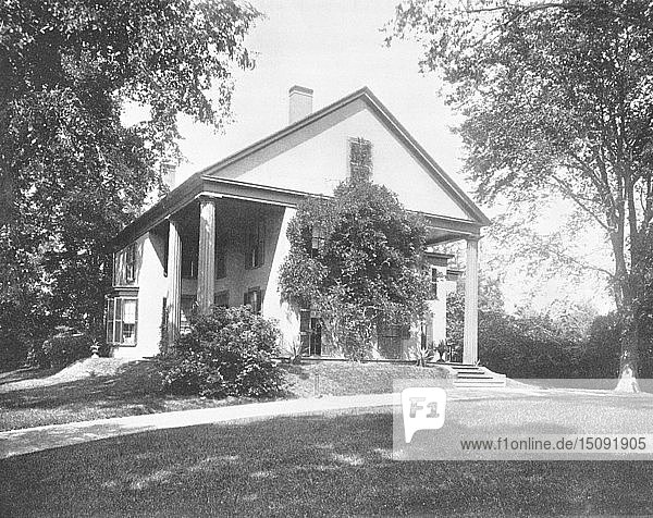 Haus von Whittier  Danvers  Massachusetts  USA  um 1900. Schöpfer: Unbekannt.