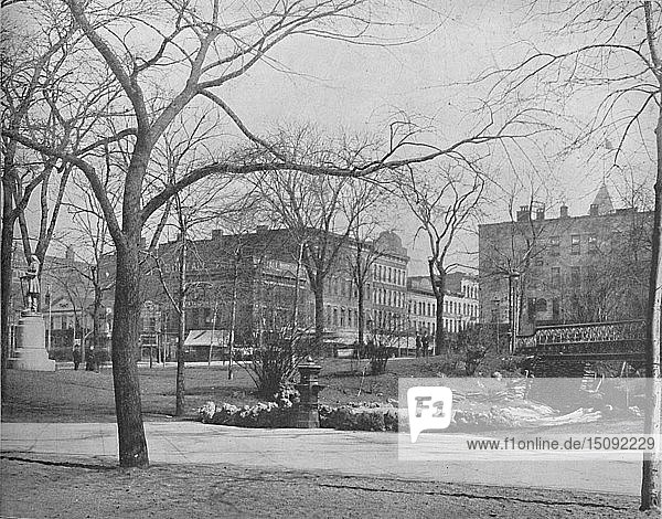 Öffentlicher Platz  Cleveland  Ohio   um 1897. Schöpfer: Unbekannt.