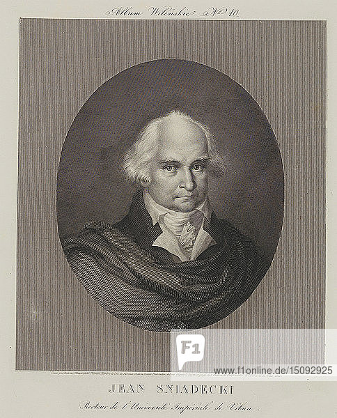 Porträt von Jan Sniadecki (1756-1830)  1830.