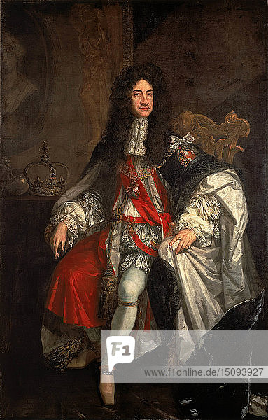 Porträt von Karl II. von England (1630-1685)  um 1685.