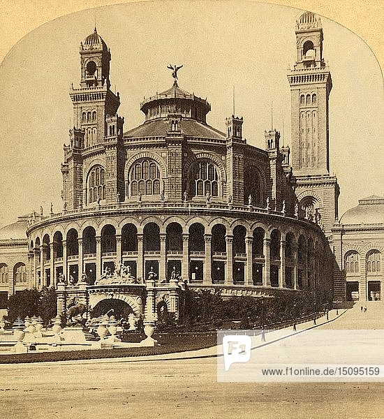 Paris  Trocadero Palace   um 1900. Schöpfer: Unbekannt.