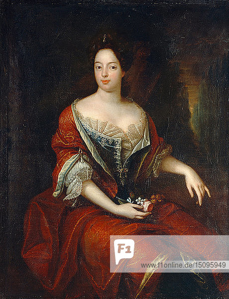 Sophia Charlotte von Hannover (1668-1705)  Königingemahlin in Preußen. Schöpfer: Jouvenet  Nöel  III (1666-1698).