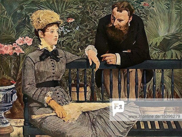 Im Gewächshaus   1879  (1937). Schöpfer: Edouard Manet.