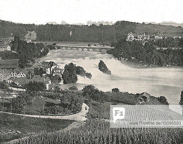 Der Rheinfall  Schaffhausen  Schweiz  1895. Schöpfer: Francis Frith & Co.