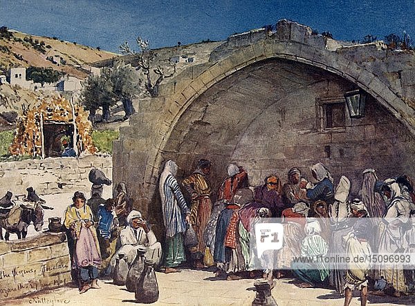 Der Brunnen der Jungfrau von Nazareth   1902. Schöpfer: John Fulleylove.