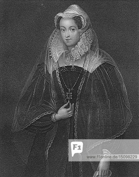 Maria  Königin der Schotten   (Anfang/Mitte 19. Jahrhundert). Schöpfer: William Thomas Fry.