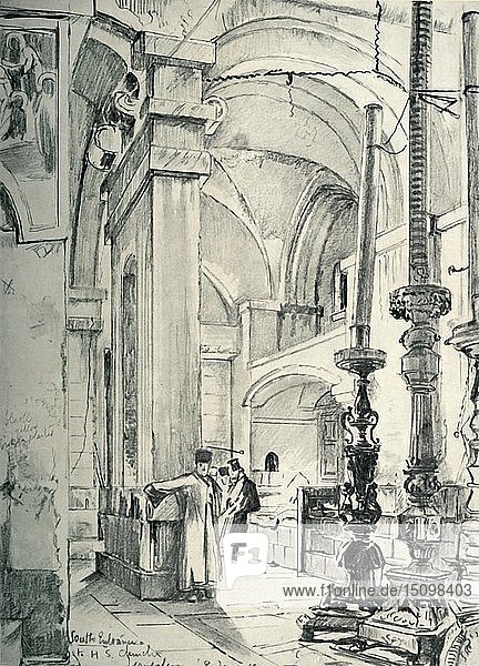 Das Vestibül der Grabeskirche   1902. Schöpfer: John Fulleylove.