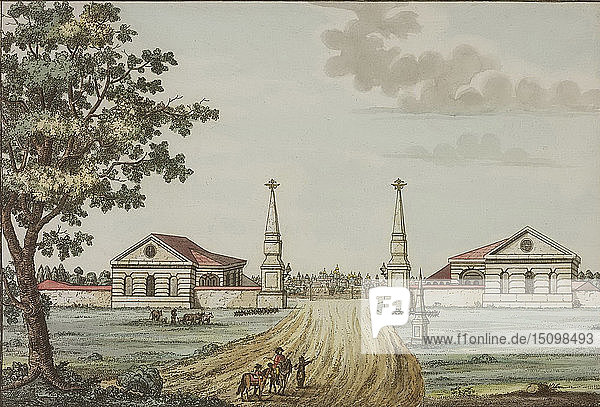 Moskauer Stadttore  zwischen 1792 und 1820.