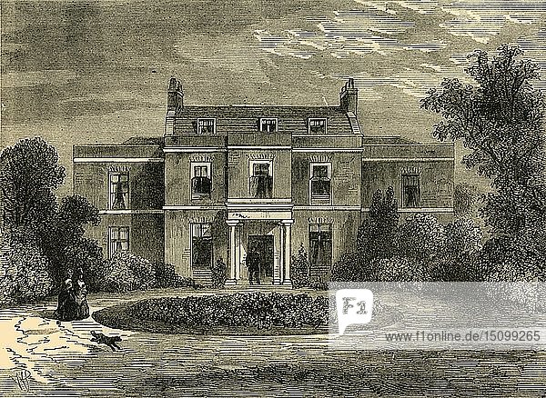 Earl's Court House (ehemals John Hunter's House)   um 1876. Schöpfer: Unbekannt.