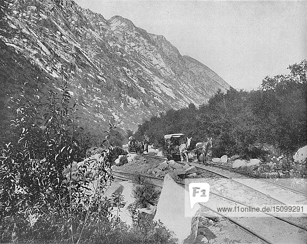 Cottonwood Canon  Utah   um 1897. Schöpfer: Unbekannt.