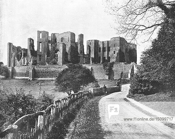 Schloss Kenilworth  Warwickshire  1894. Schöpfer: Unbekannt.